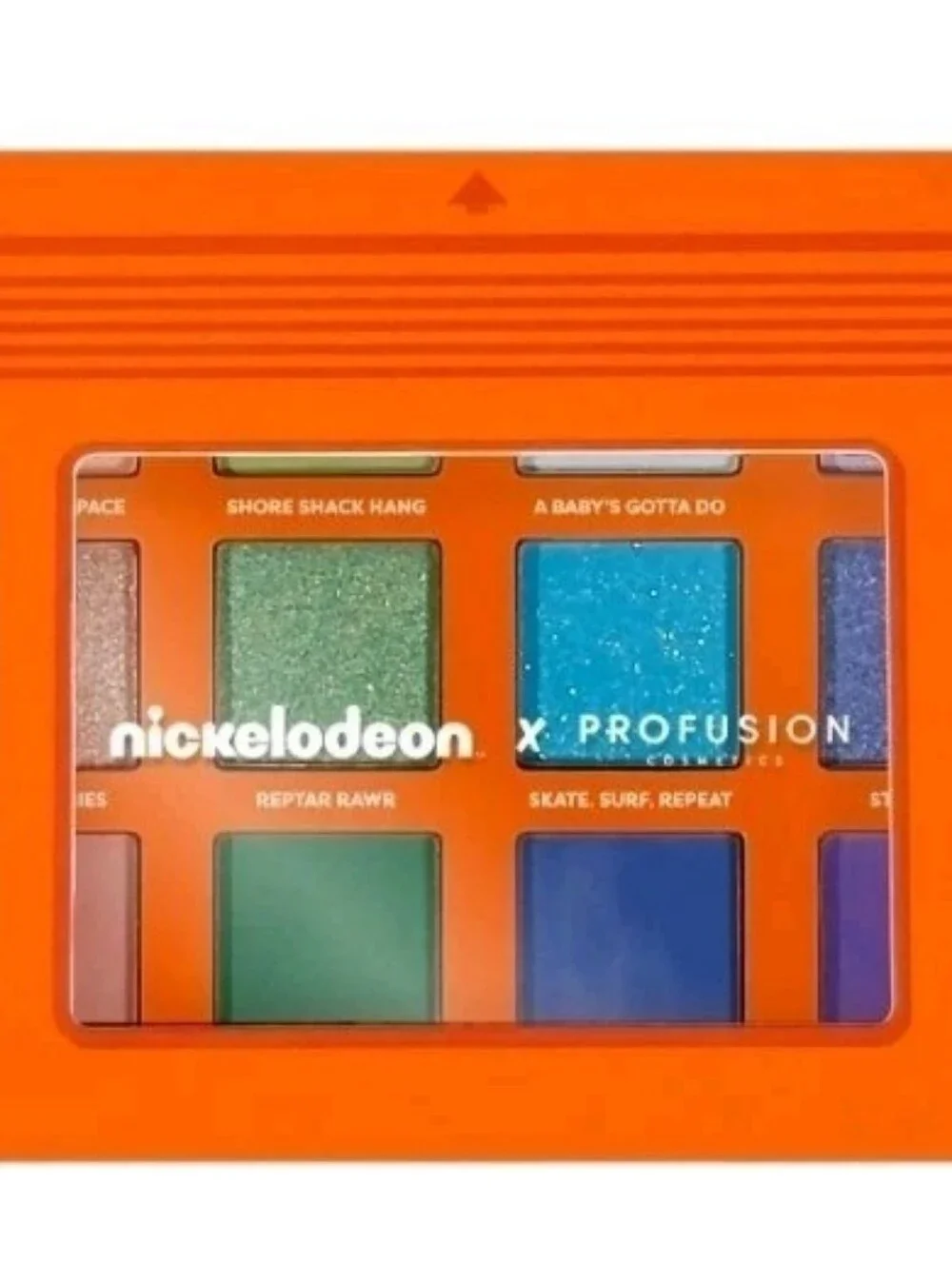 Nickelodeon X Profusion Cosmetics 18 Shade Nick 90s Eyeshadow Palette,NEW IN BOX